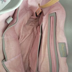 Grey leather Dooney and Burke purse